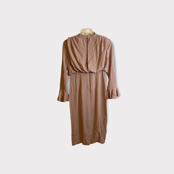 ASOS DESIGN Tall Cowl Neck
Fluted Sleeve Midi Dress Rose Sz US 6  NWT - Picture 7 of 9